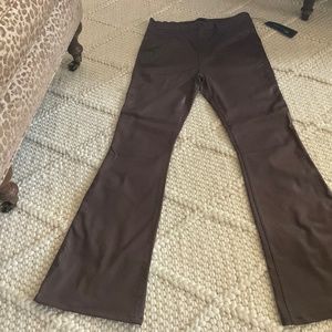 Faux leather pants